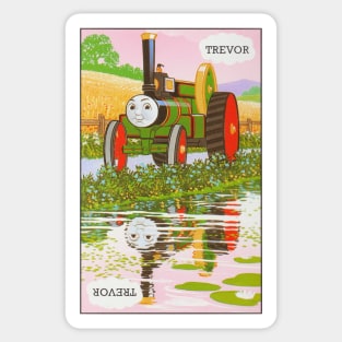 Trevor the Traction Engine Vintage Card Sticker